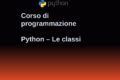 Corso Python 3 - Le classi