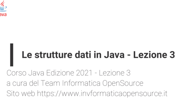 Le strutture Dati in Java n.1