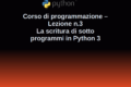 I sotto programmi in Python 3