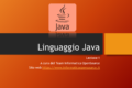 Linguaggio Java - Lezione n.1
