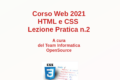 Lezione pratica n.2 HTML 5 – CSS