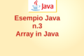 Esempio Java n.3 - Classe per il calcolo della media e della somma di un array
