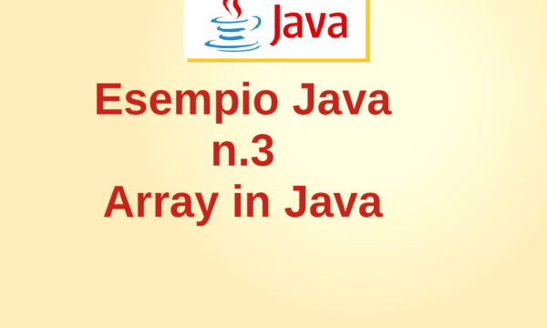 Esempio Java n.3 – Classe per il calcolo della media e della somma di un array