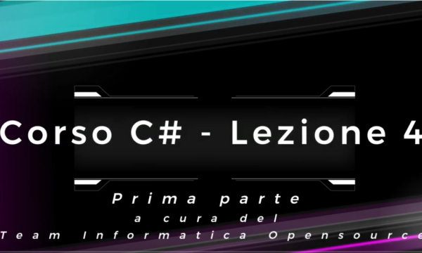 Corso C# – Lezione n.4