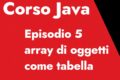 Corso Java - Episodio 5 - Come creare una struttura record